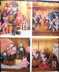 6510 4.5''-7.5'' BABY, BEAR, MOUSE DOLL, CLOTHES FRIENDS PATTERN